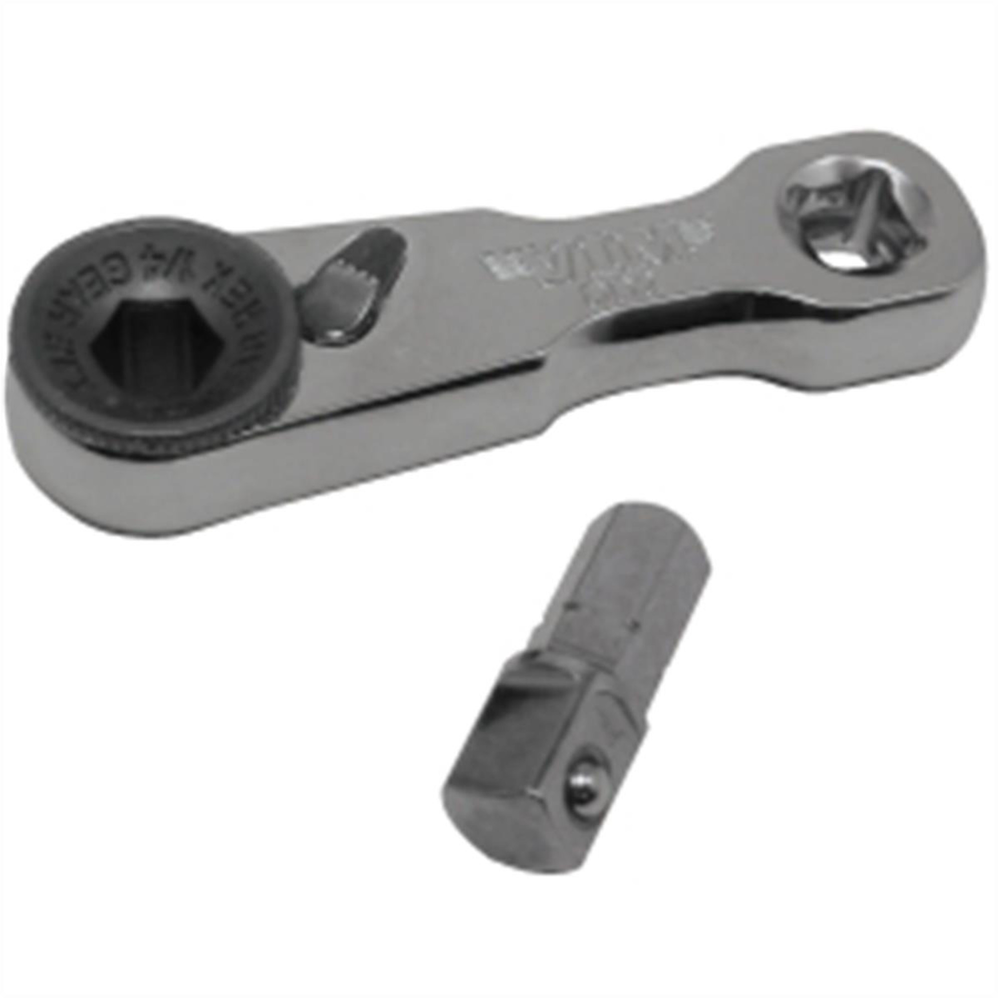 VIM Tools Mini Ratchet — 1/4in. Double Square Drive, Offset, 2in. Length, Model# VIMDD2